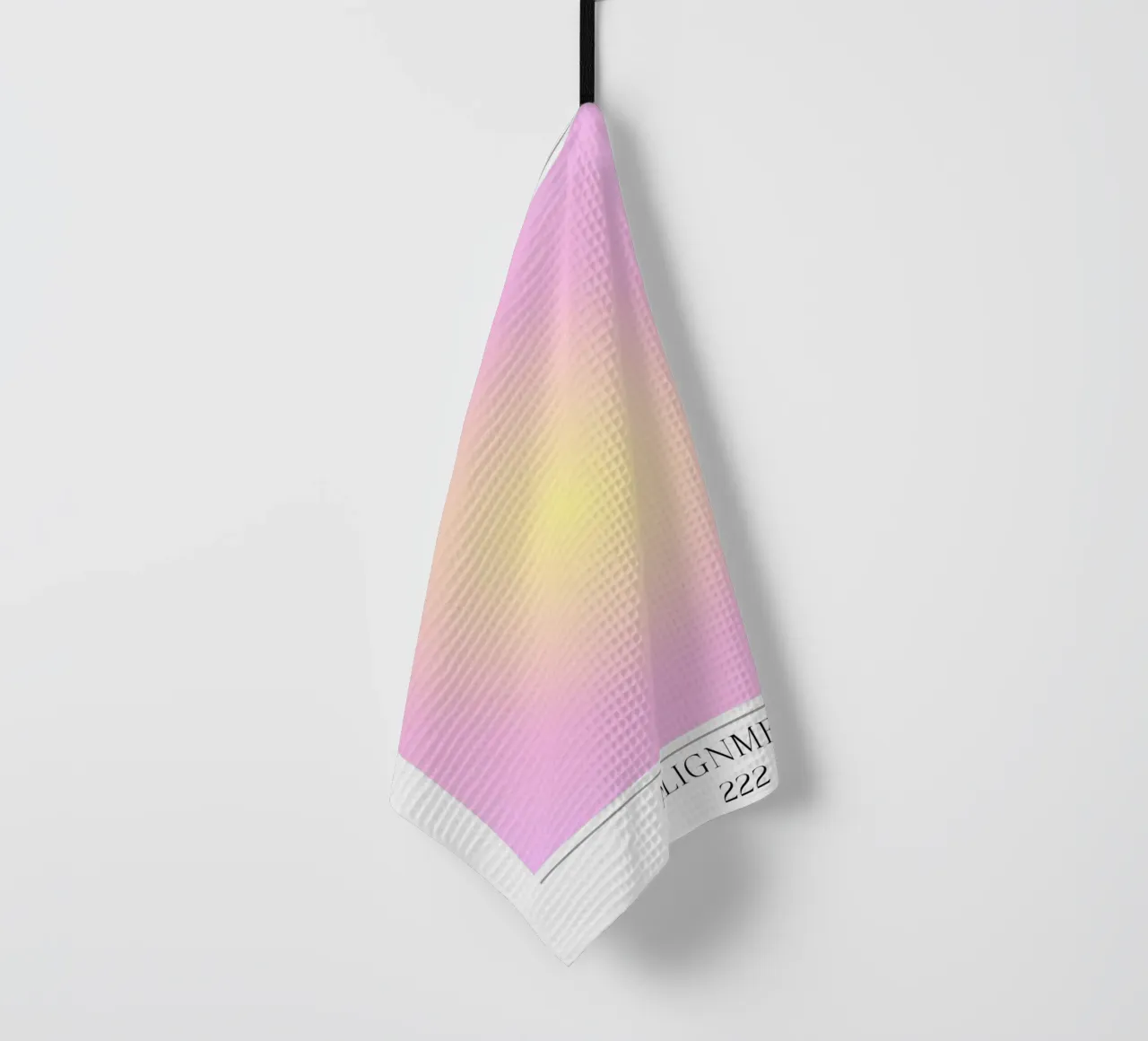 Angelo "Alignment" n. 222 Aura Rosa Giallo Gradiente 2023 canovaccio da cucina da homdeco