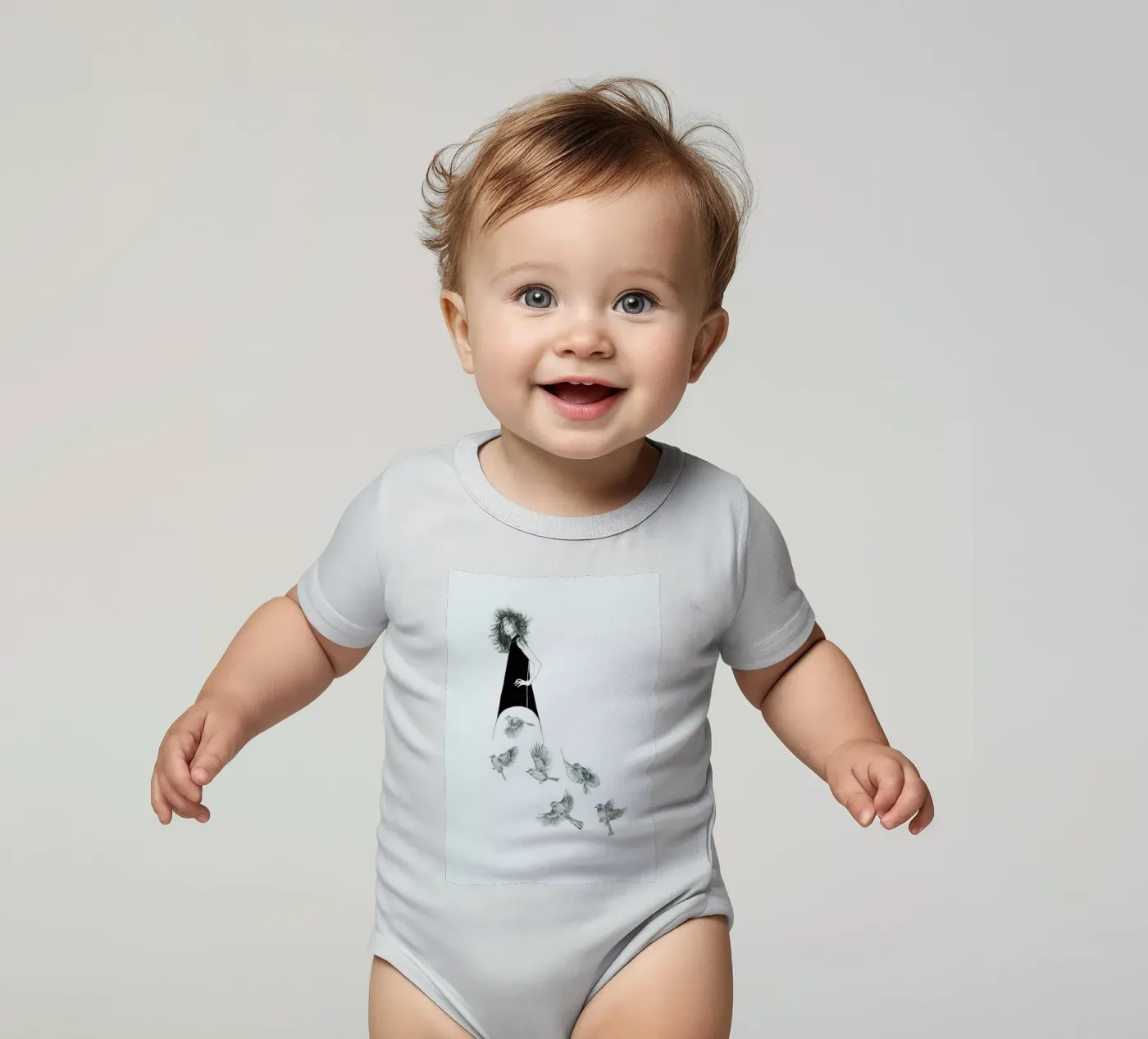 B2 Kurzarm Babybody von youdesignme