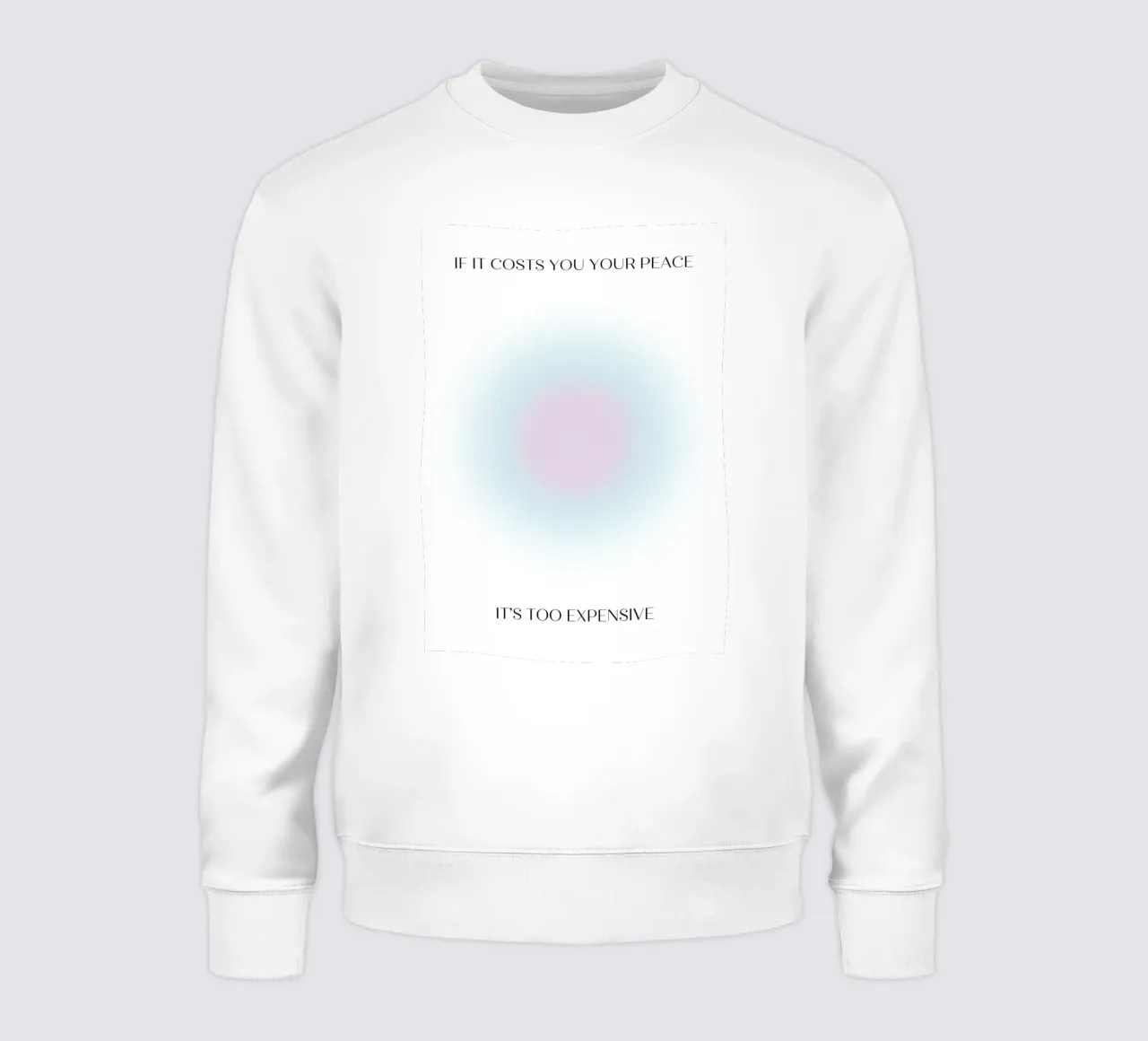 Poster art "Se ti costa la pace" Aura Gradient Poster Art felpa da homdeco