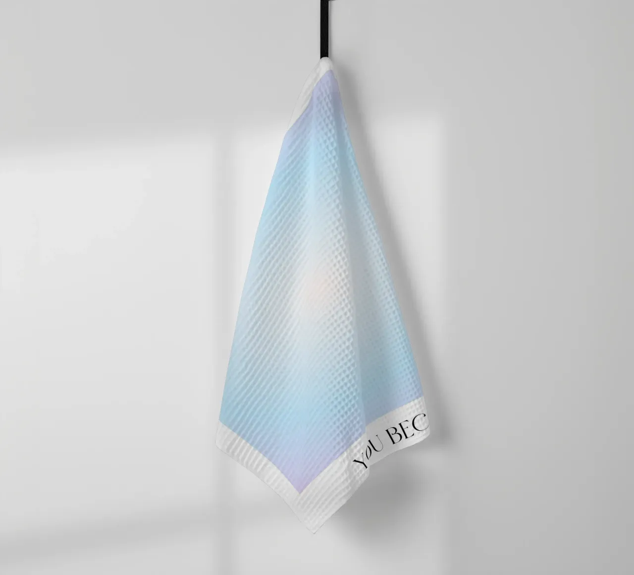 "Ce que vous imaginez" Loi de l'Attraction Affiche Aura Bleue torchon de homdeco