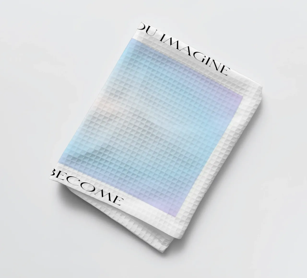 "Ce que vous imaginez" Loi de l'Attraction Affiche Aura Bleue torchon de homdeco