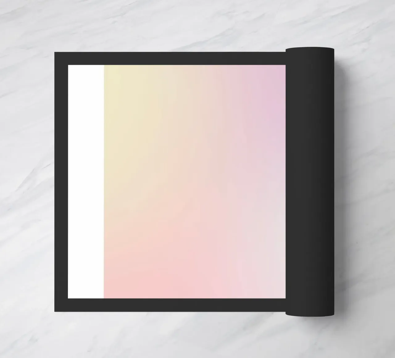 "Overvloed" Pastelverloop Aura Art Print 2023 deurmat van homdeco
