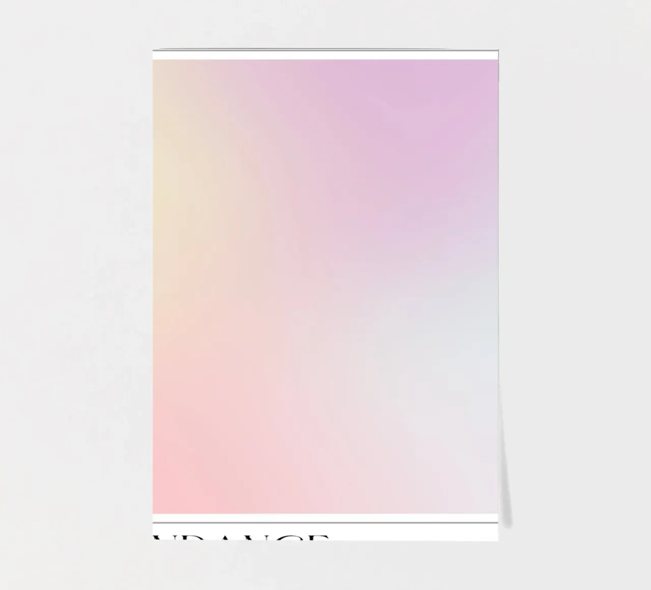 "Abundance" Pastel Gradient Aura Art Print 2023 sticker sheet by homdeco
