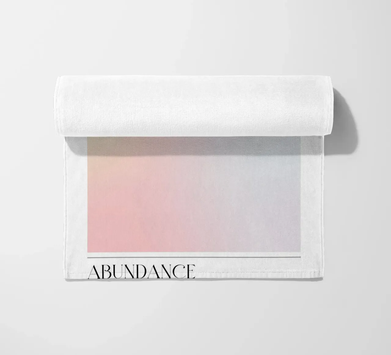 "Overvloed" Pastelverloop Aura Art Print 2023 strandhanddoek van homdeco