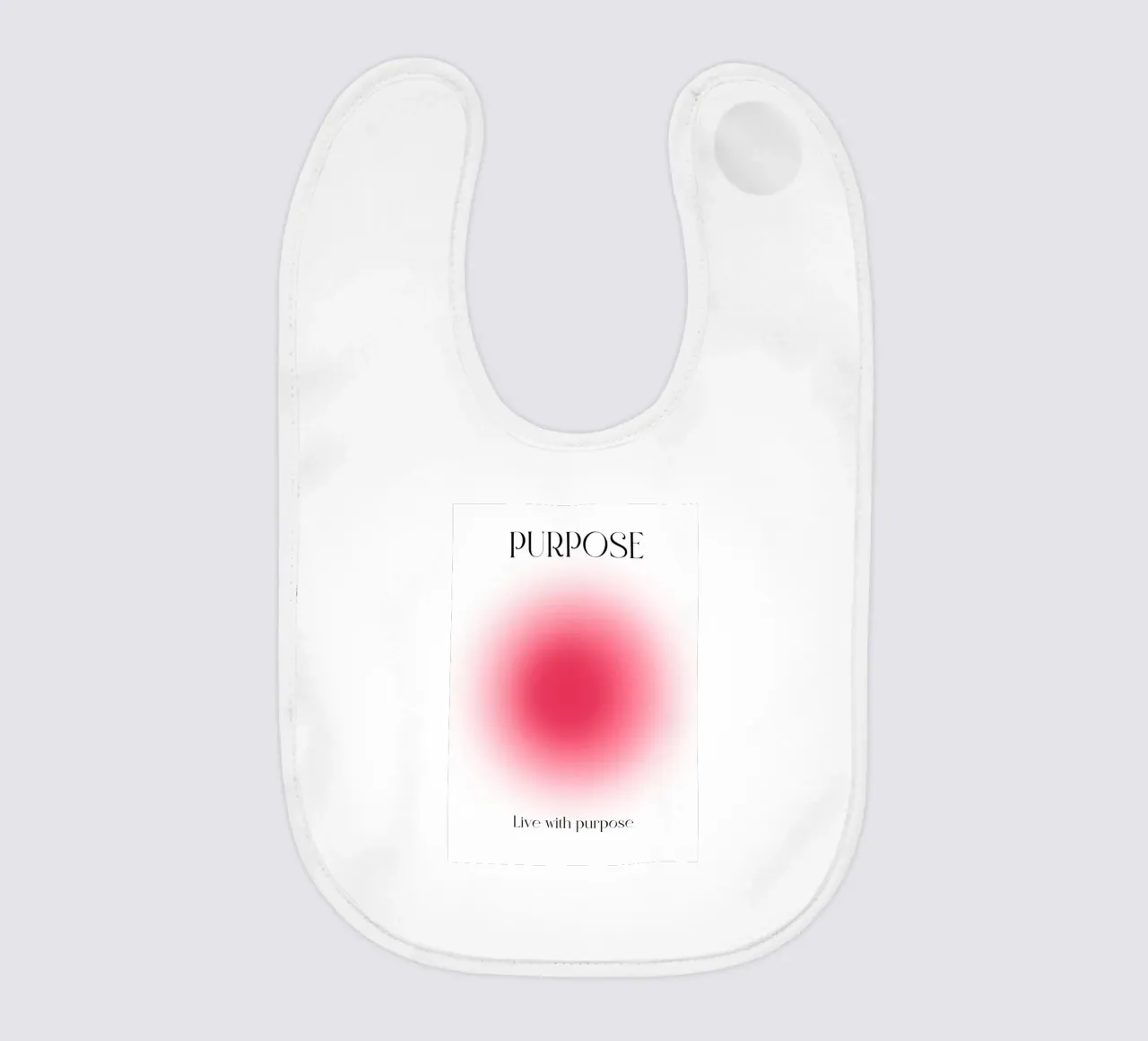 Poster artistico "PURPOSE" Live with Purpose Aura Fuchsia bavaglino da homdeco