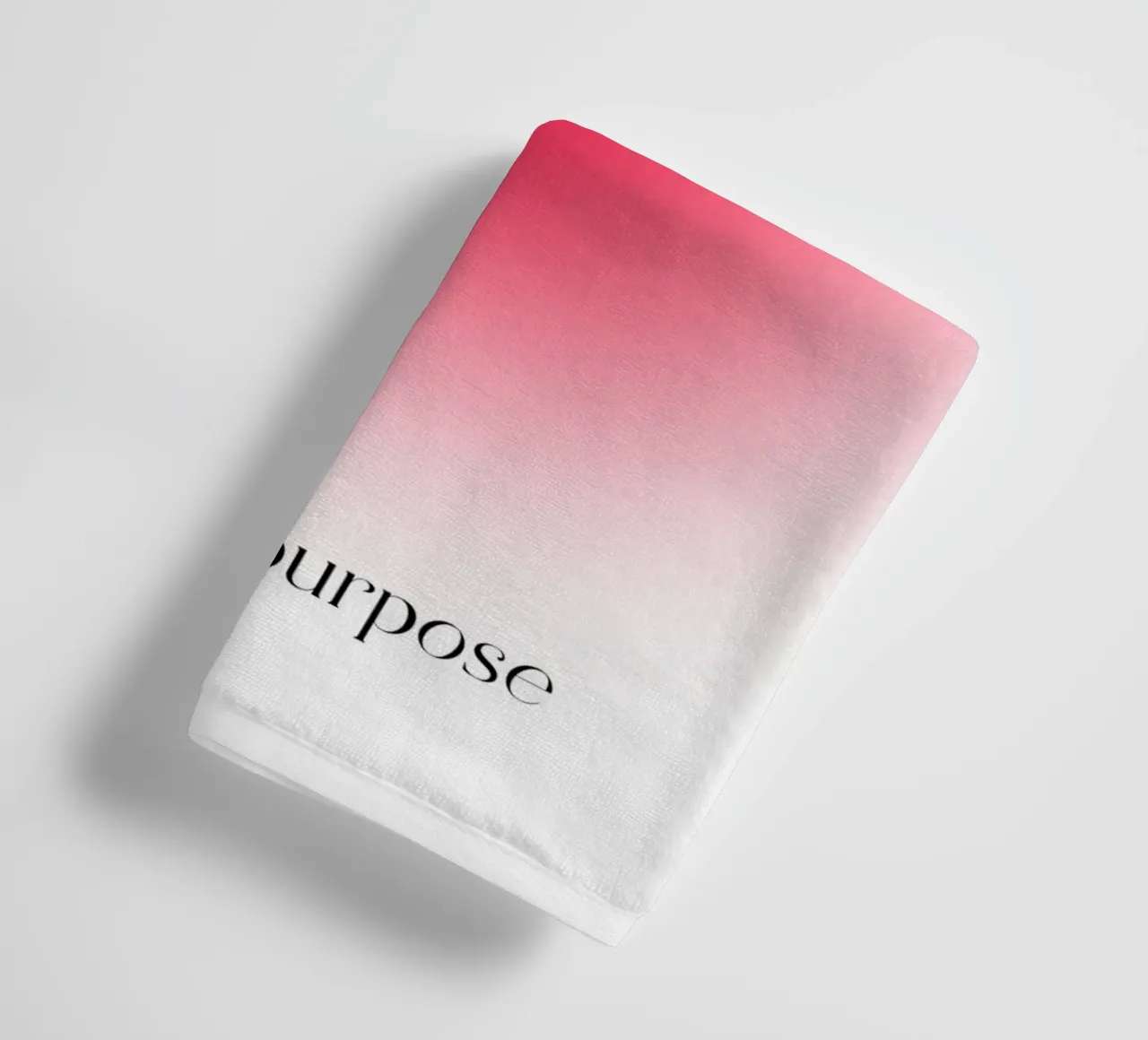 Poster artistico "PURPOSE" Live with Purpose Aura Fuchsia asciugamano da bagno da homdeco
