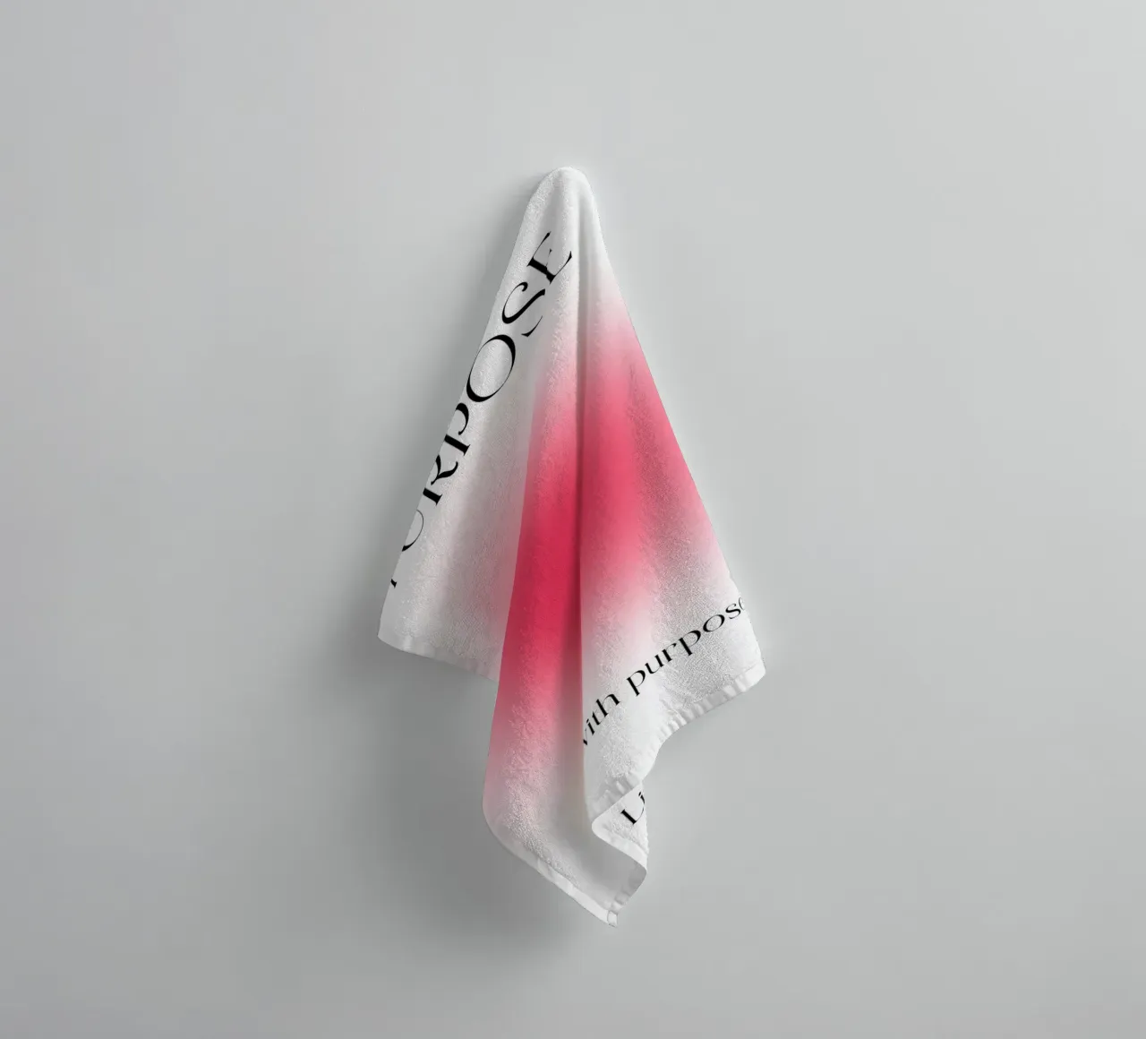 Poster artistico "PURPOSE" Live with Purpose Aura Fuchsia asciugamano da bagno da homdeco