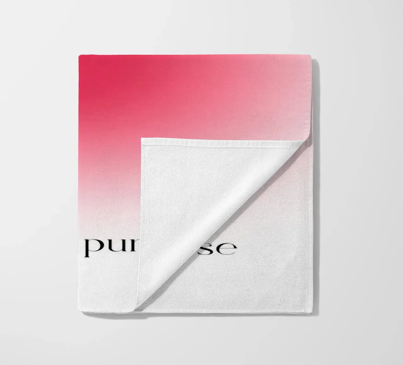 Poster artistico "PURPOSE" Live with Purpose Aura Fuchsia telo mare da homdeco