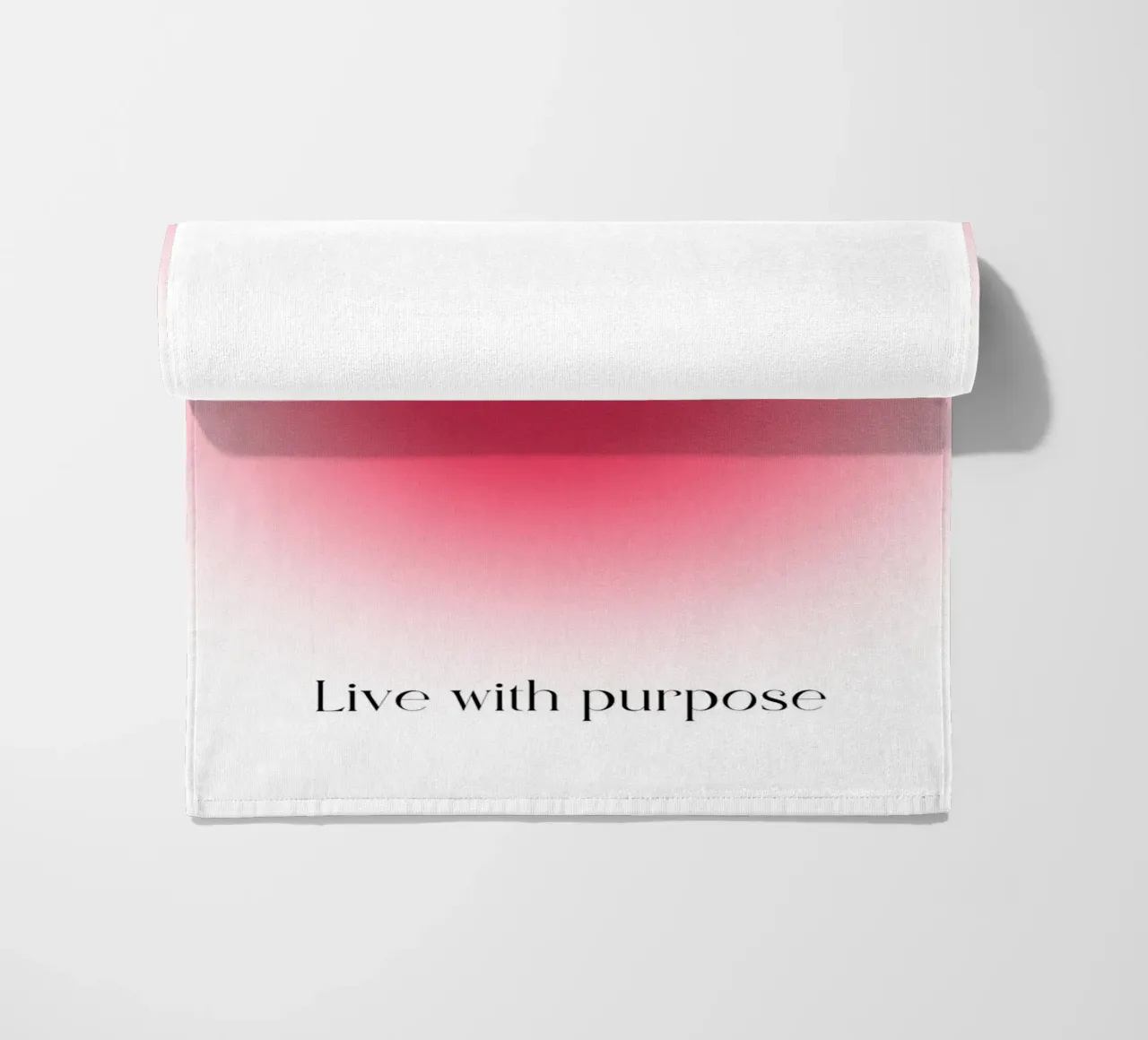 Poster artistico "PURPOSE" Live with Purpose Aura Fuchsia telo mare da homdeco