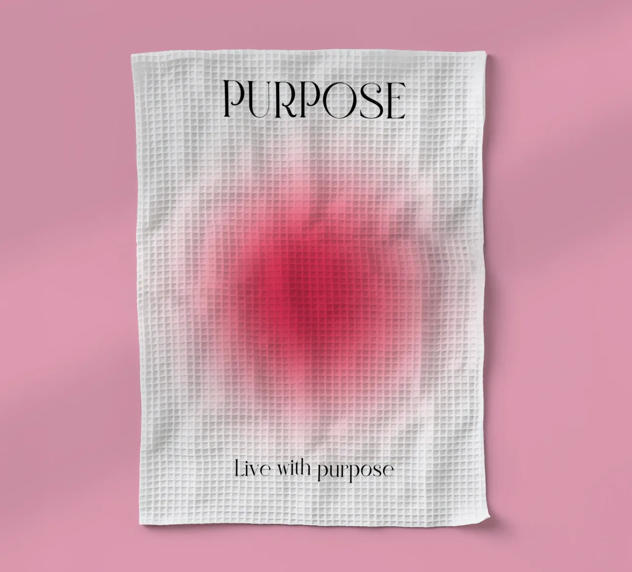 Poster artistico "PURPOSE" Live with Purpose Aura Fuchsia canovaccio da cucina da homdeco