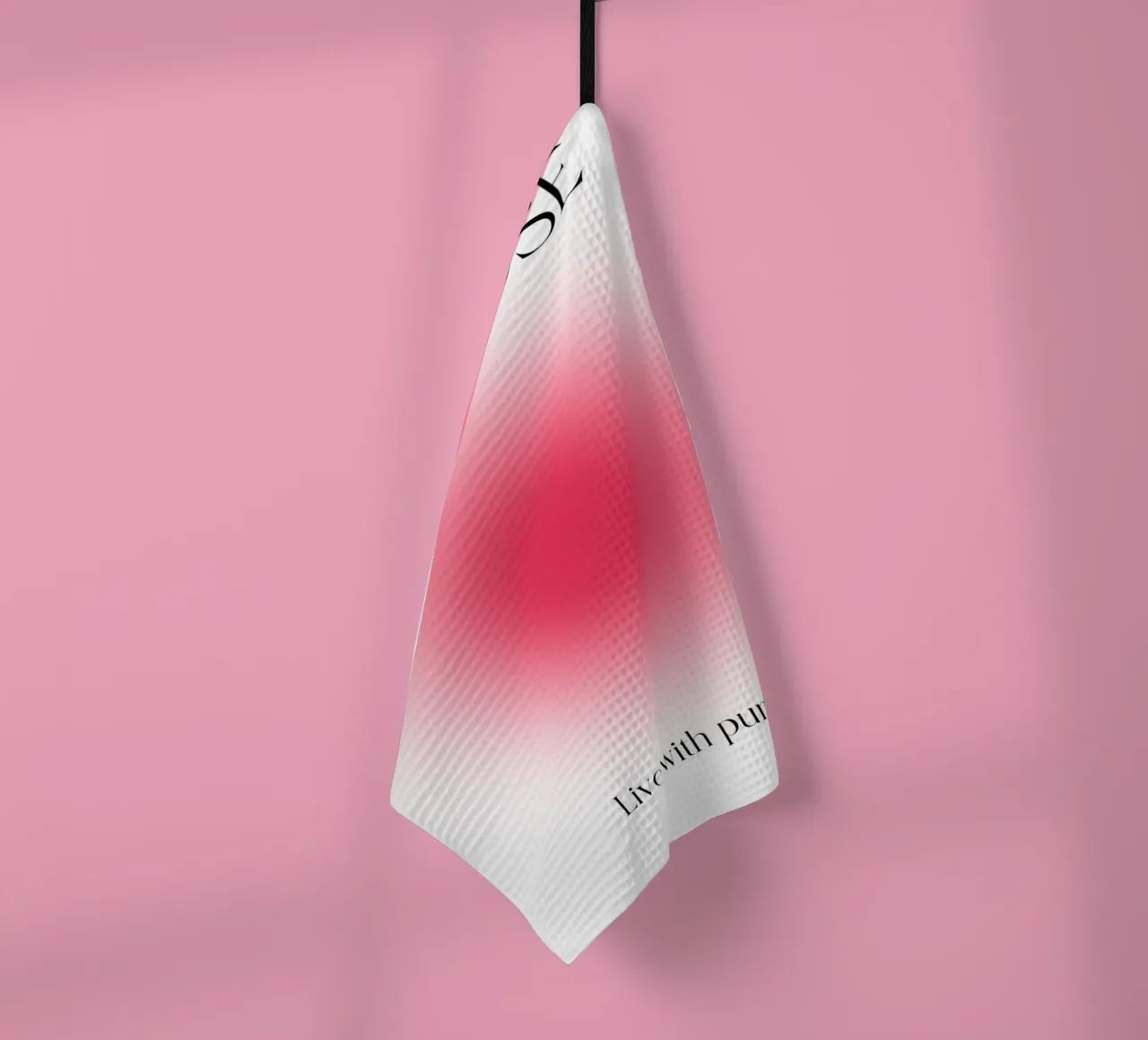 Poster artistico "PURPOSE" Live with Purpose Aura Fuchsia canovaccio da cucina da homdeco