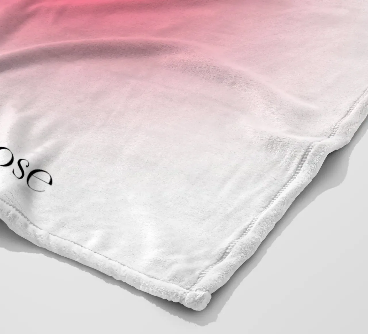 Poster artistico "PURPOSE" Live with Purpose Aura Fuchsia coperta in pile da homdeco