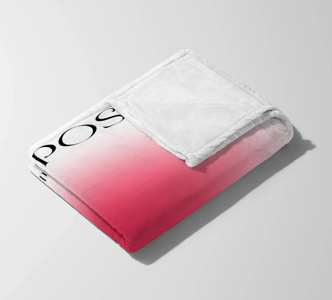 Poster artistico "PURPOSE" Live with Purpose Aura Fuchsia coperta in pile da homdeco