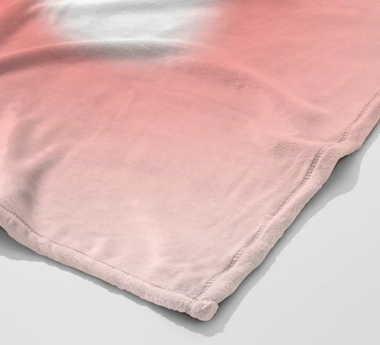 Red Peach Butterfly Aura Gradient Abstract Art Print fleece blanket by homdeco