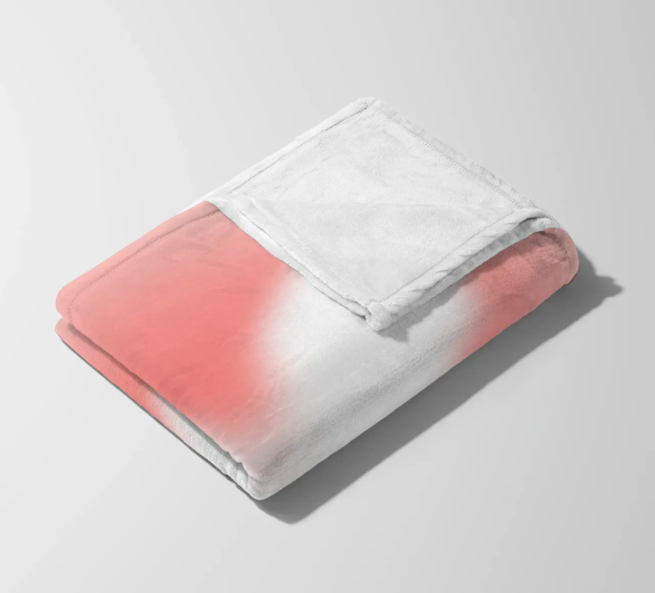 Red Peach Butterfly Aura Gradient Abstract Art Print fleece blanket by homdeco