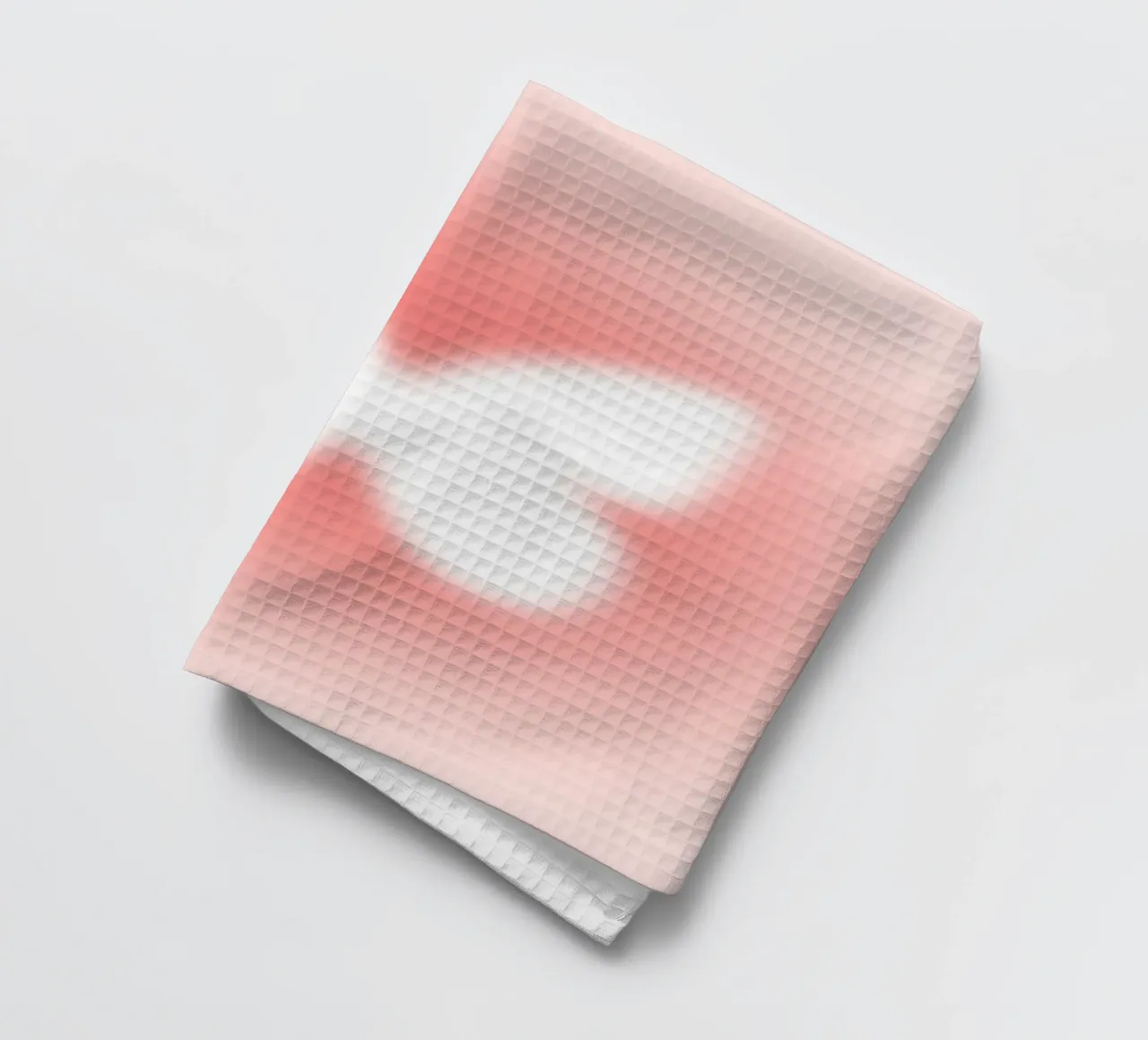 Papillon Aura Gradient Rouge Pêche Abstrait Art Print torchon de homdeco