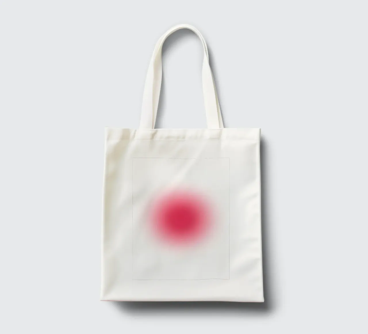 Levendige Fuchsia Roze Aura Verloop Abstracte Kunstdruk jute draagtas van homdeco