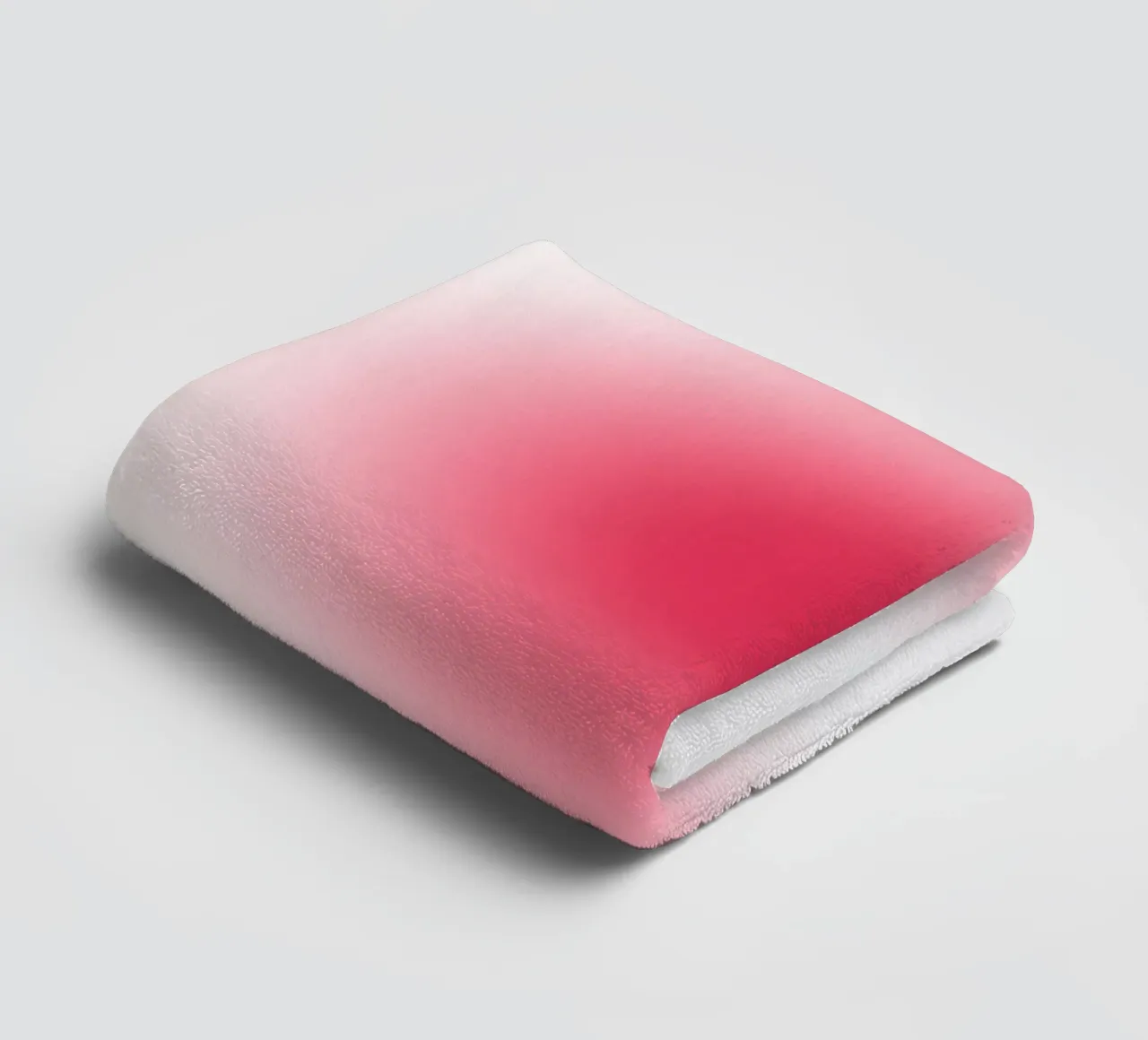 Levendige Fuchsia Roze Aura Verloop Abstracte Kunstdruk badhanddoek van homdeco