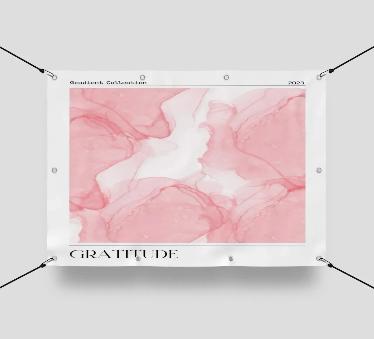 "Gratitude" Rose Marble Abstract Gradient Collection 2023 bâche pvc de homdeco