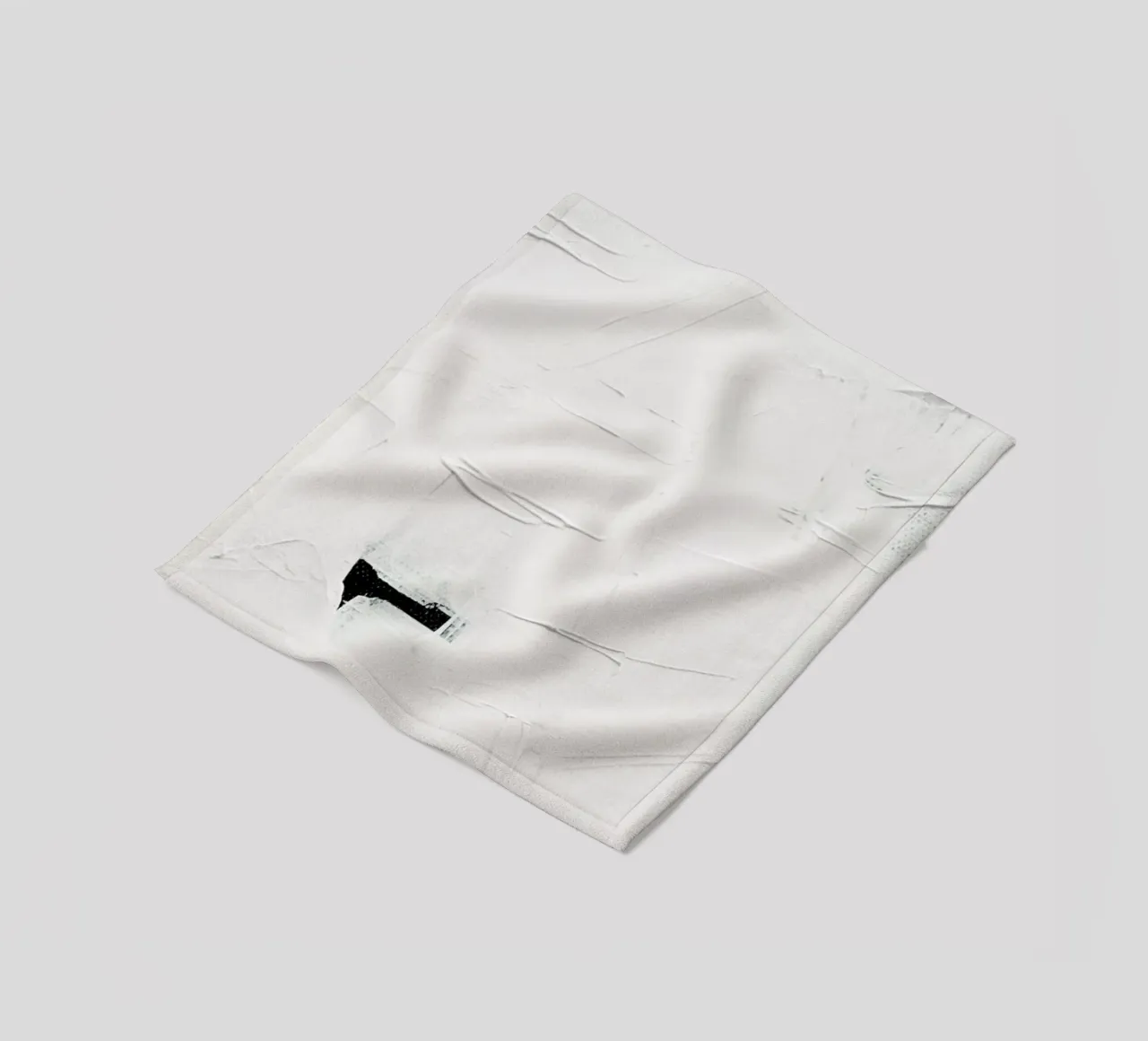 Minimal White Abstract coperta in pile da Ingrid Beddoes