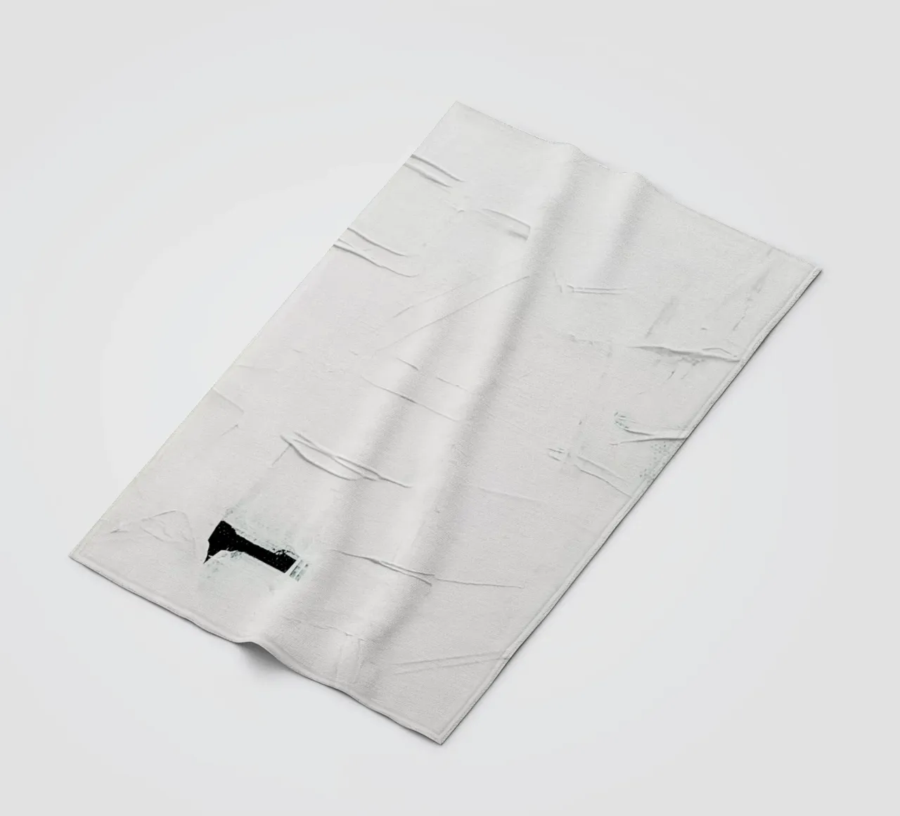 Minimal White Abstract coperta in pile da Ingrid Beddoes