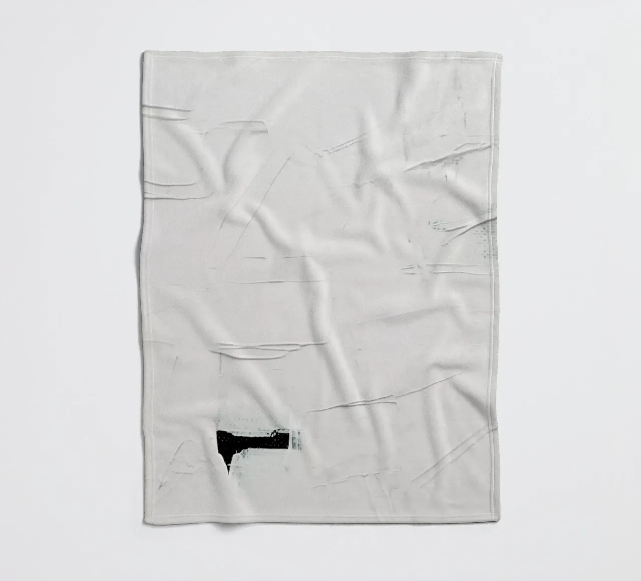 Minimal White Abstract coperta in pile da Ingrid Beddoes