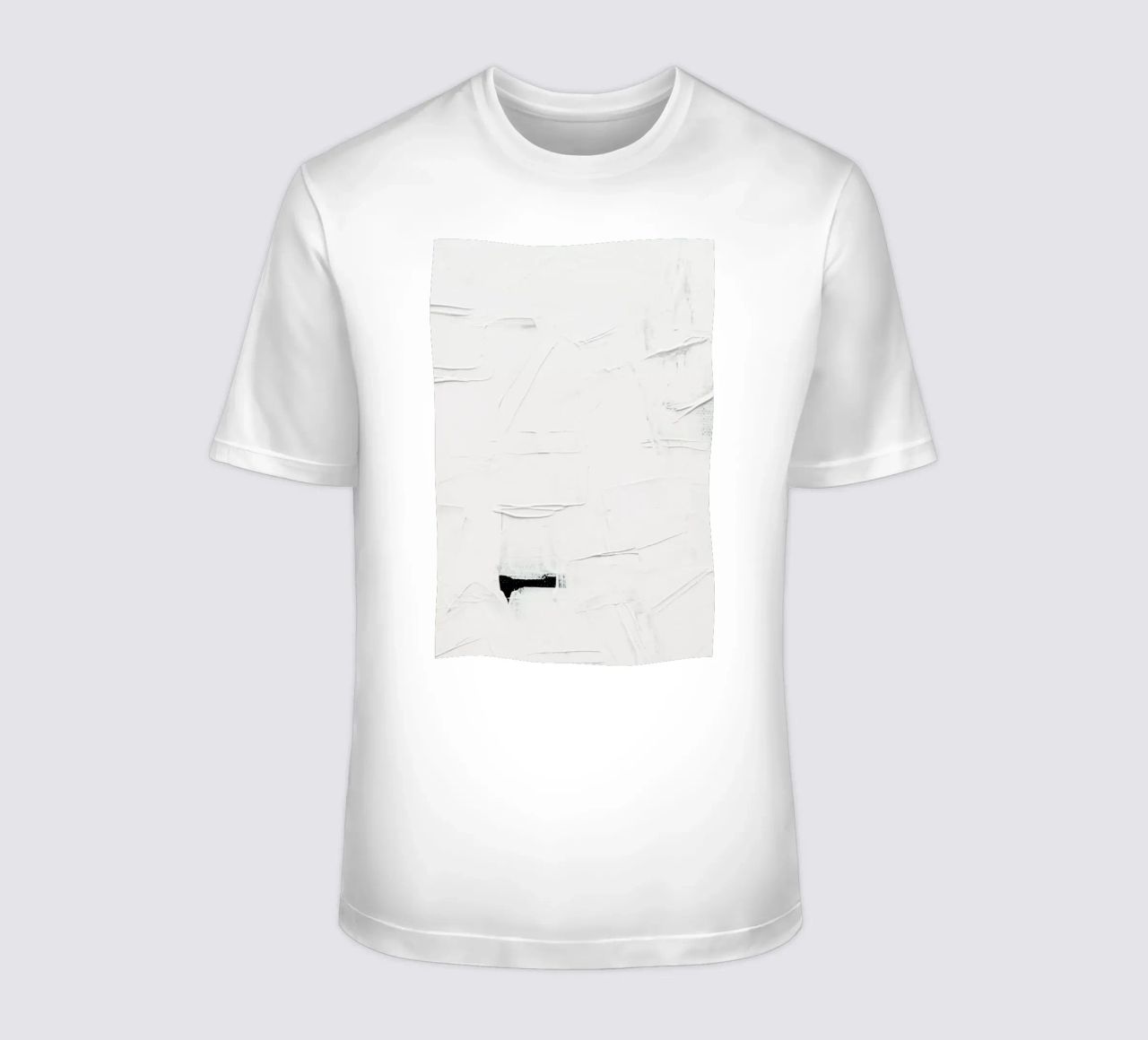 Minimal White Abstract t-shirt da Ingrid Beddoes