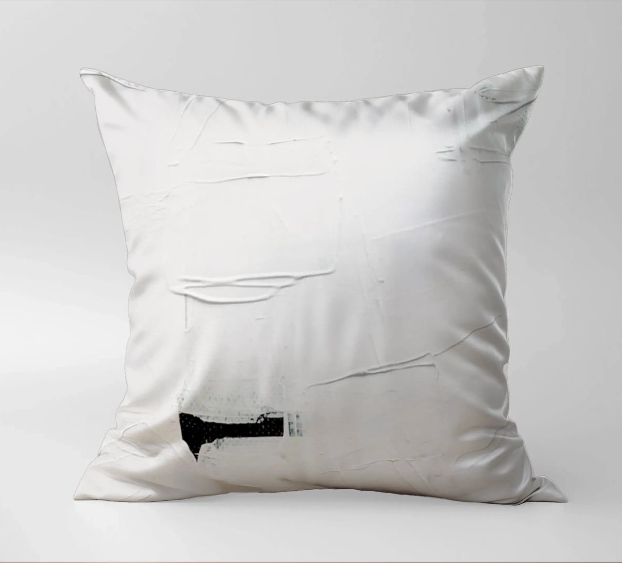 Minimal White Abstract cuscino da Ingrid Beddoes