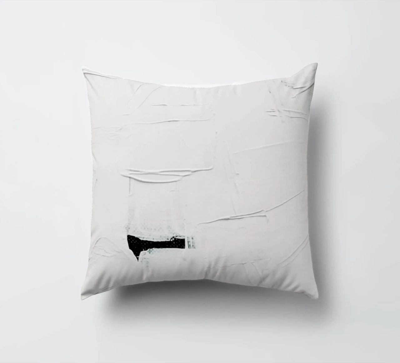 Minimal White Abstract cuscino da Ingrid Beddoes