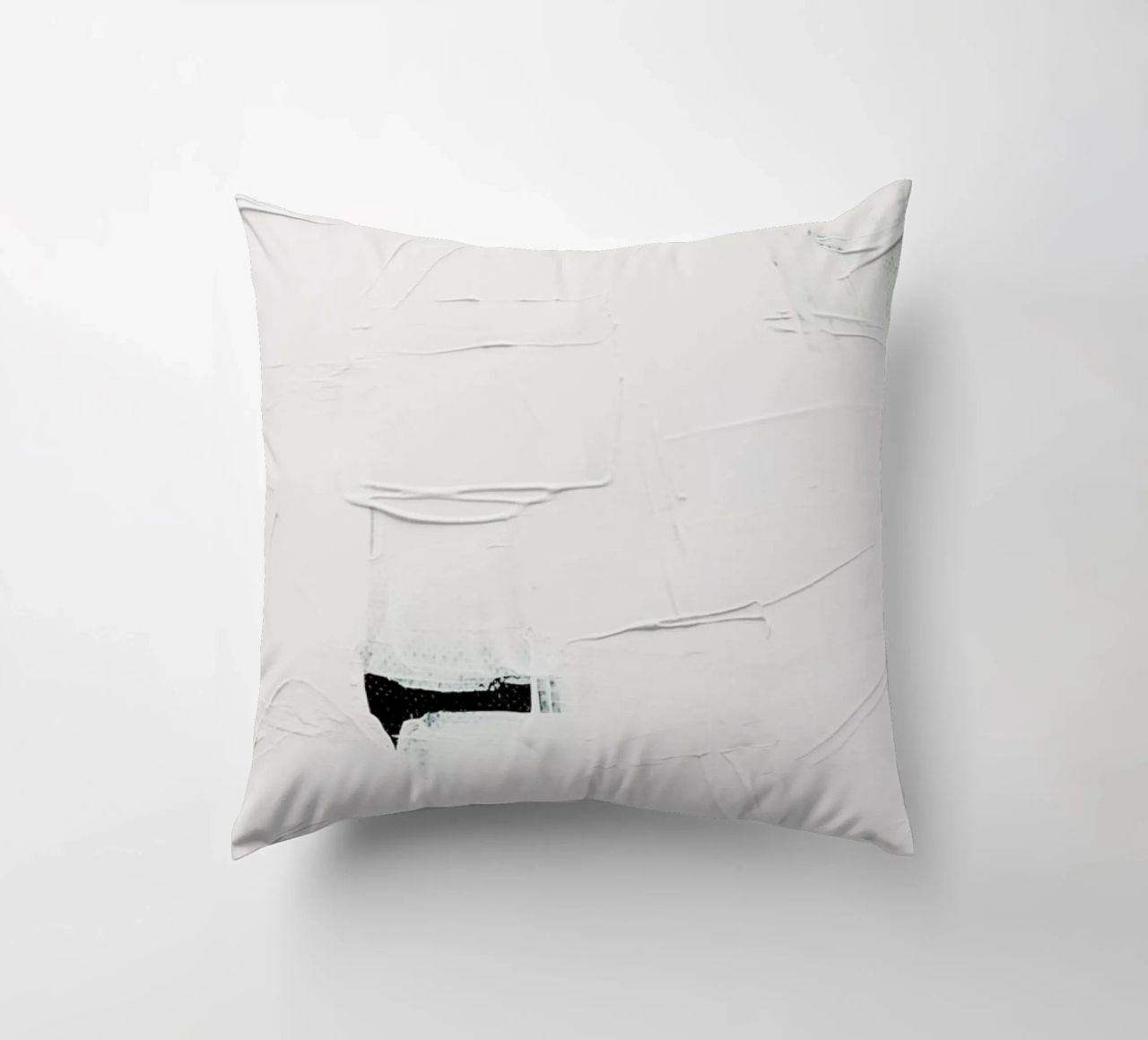 Minimal White Abstract cuscino da Ingrid Beddoes