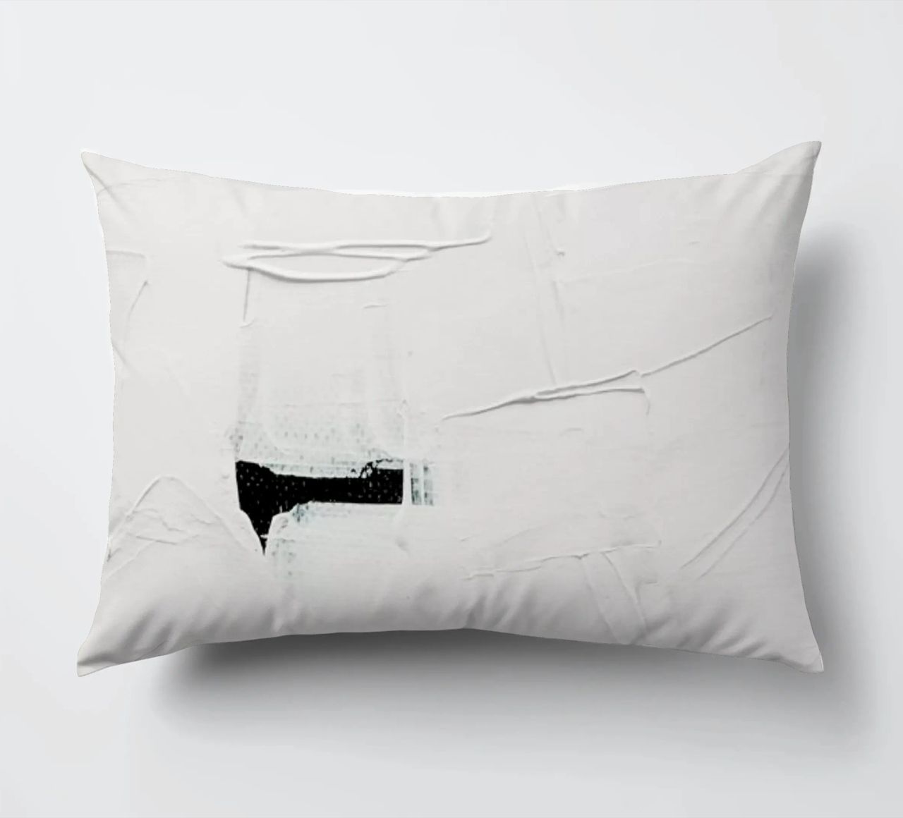 Minimal White Abstract cuscino da Ingrid Beddoes