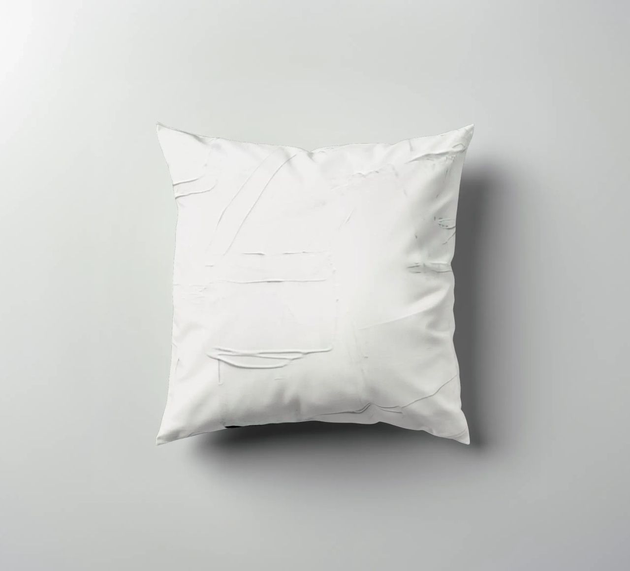 Minimal White Abstract cuscino da Ingrid Beddoes