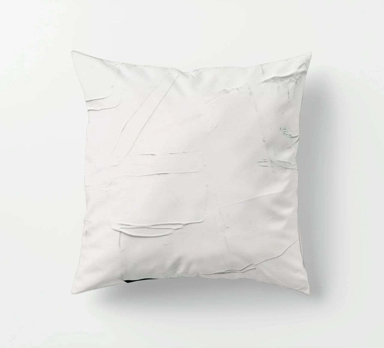 Minimal White Abstract cuscino da Ingrid Beddoes