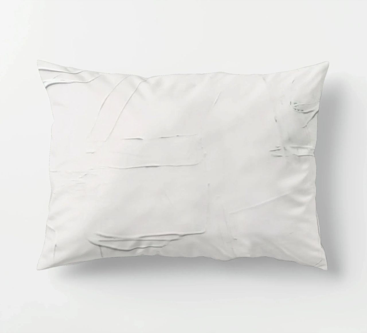 Minimal White Abstract cuscino da Ingrid Beddoes