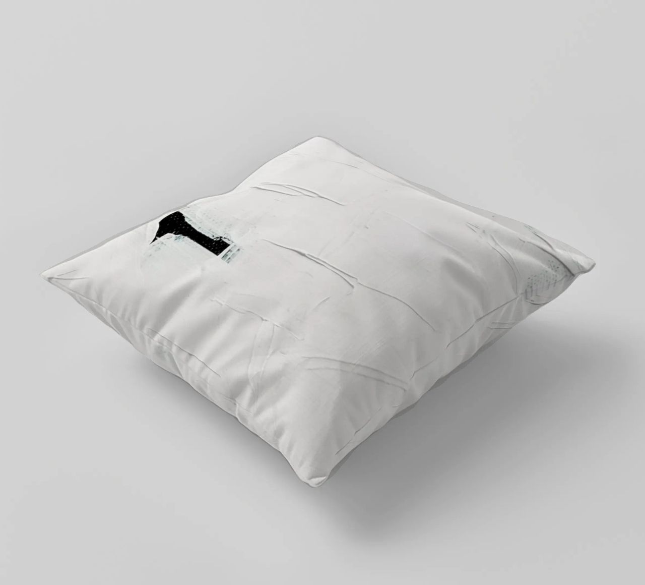 Minimal White Abstract cuscino da Ingrid Beddoes