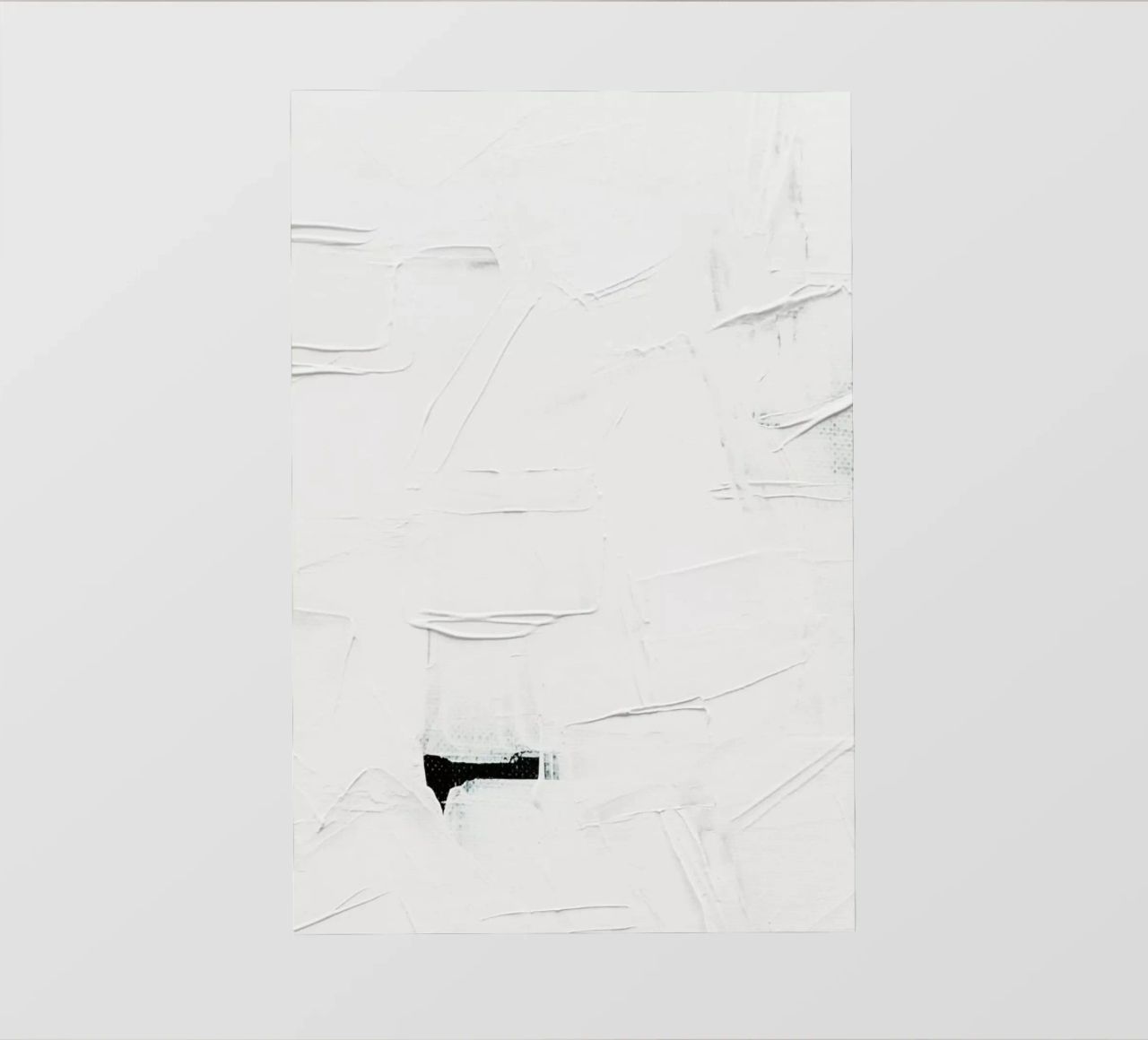 Minimal White Abstract telo in pvc da Ingrid Beddoes