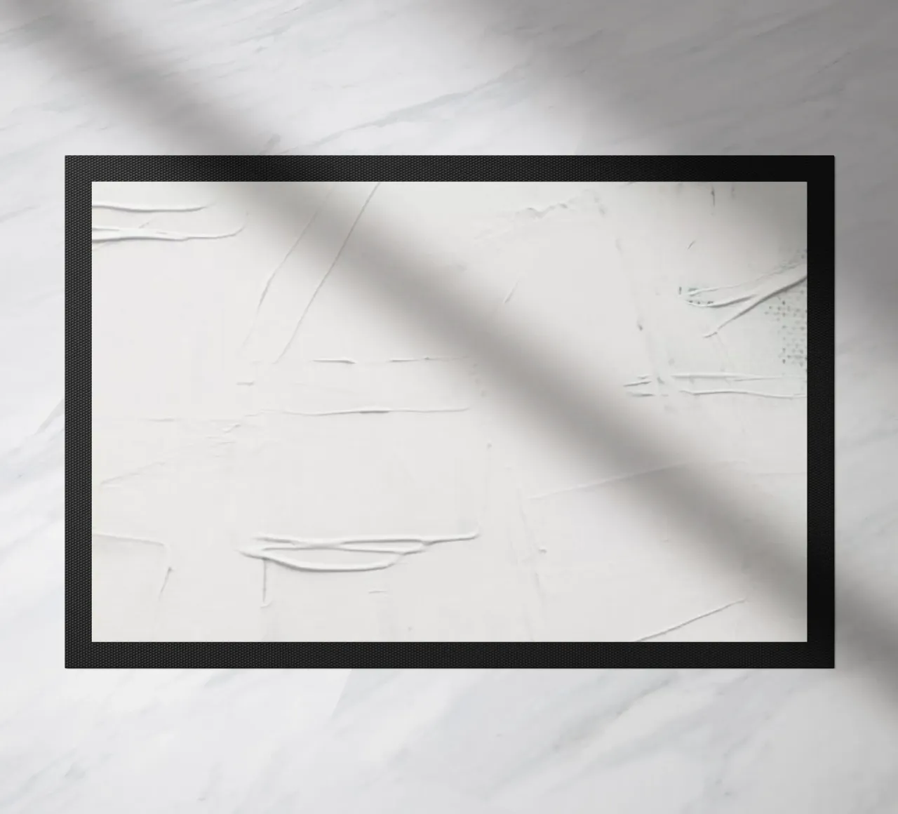Abstracto blanco minimalista felpudo de Ingrid Beddoes