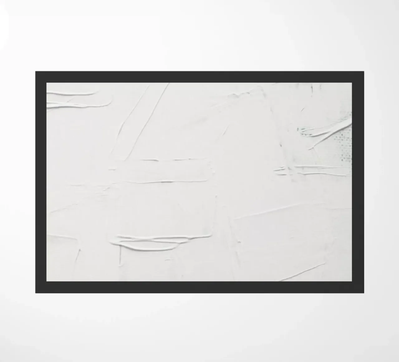 Abstracto blanco minimalista felpudo de Ingrid Beddoes