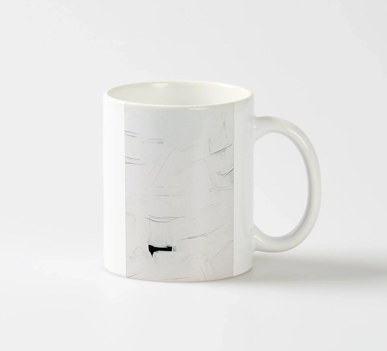 Minimal White Abstract tazza in ceramica da Ingrid Beddoes