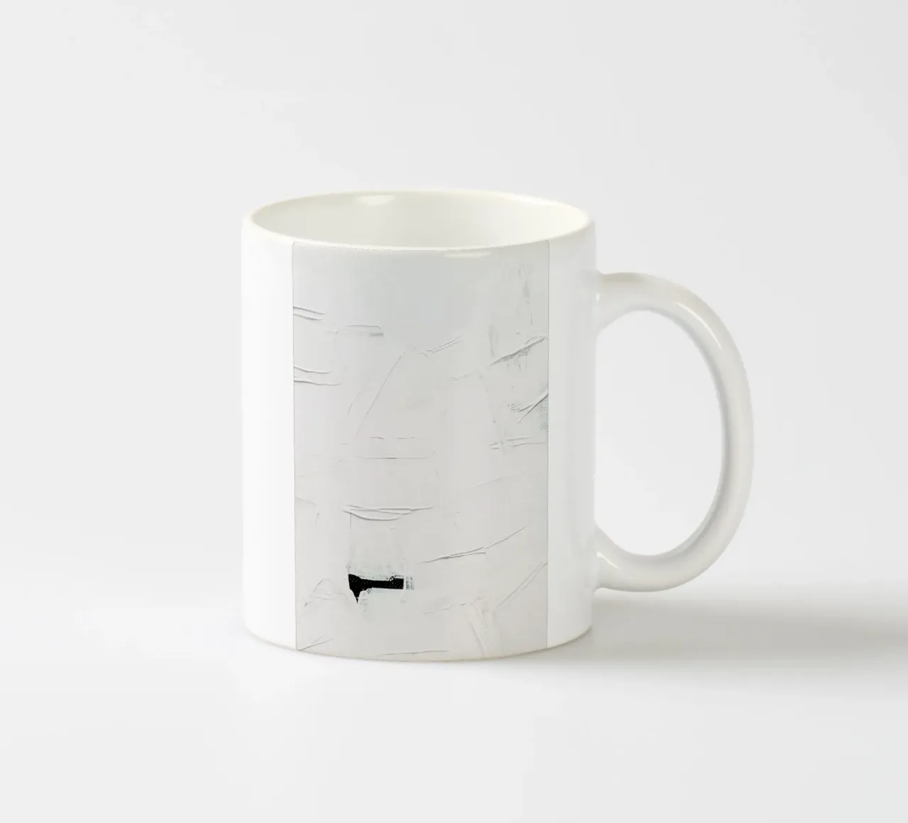 Minimal Weiß Abstrakt Keramik Tasse von Ingrid Beddoes