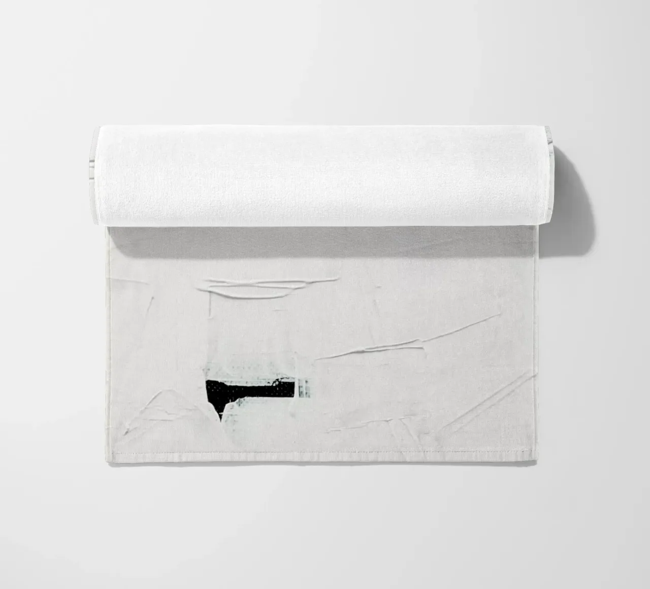 Abstracto blanco minimalista toalla de playa de Ingrid Beddoes