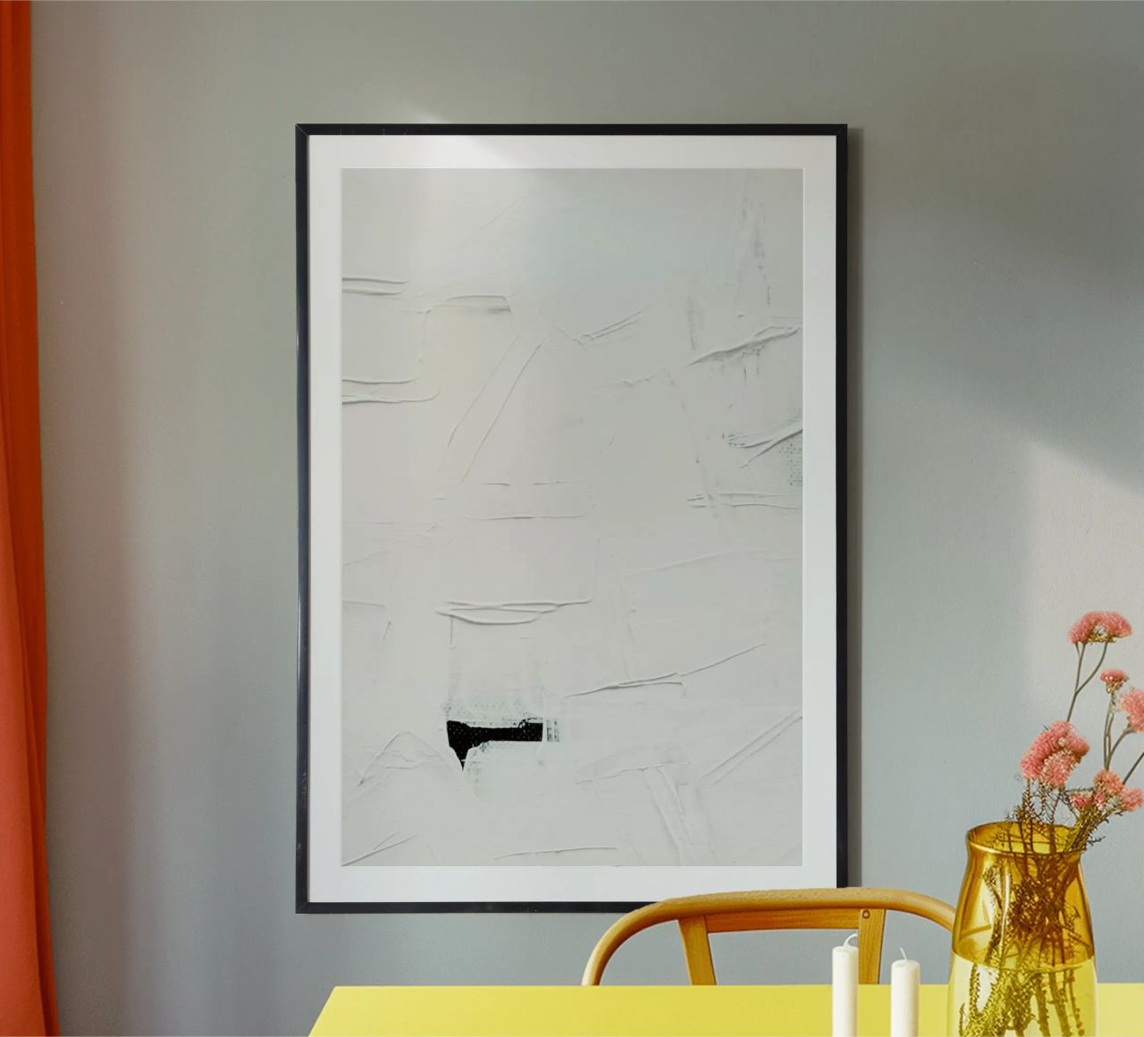 Minimal White Abstract carta hahnemühle da Ingrid Beddoes