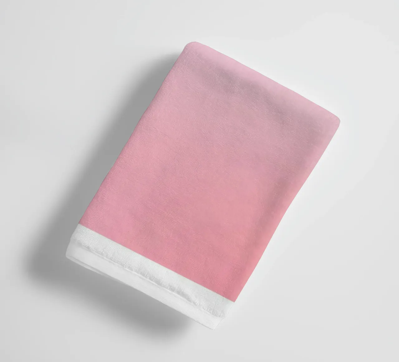 Pastel Sunset Blue Pink Gradient Abstract Wall Art Print towel by homdeco