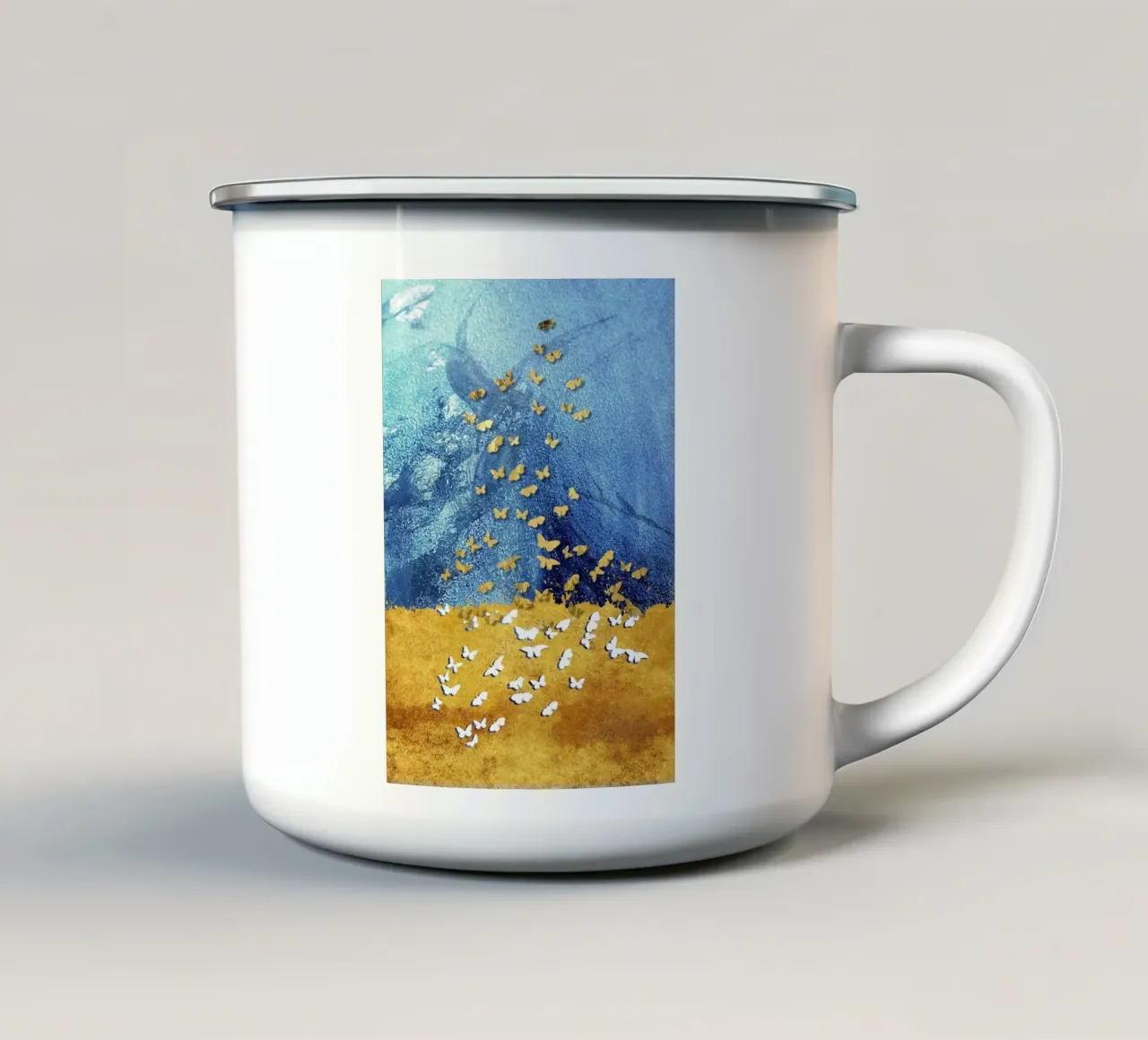 abstract butterfly tazza in smalto da vintageshop