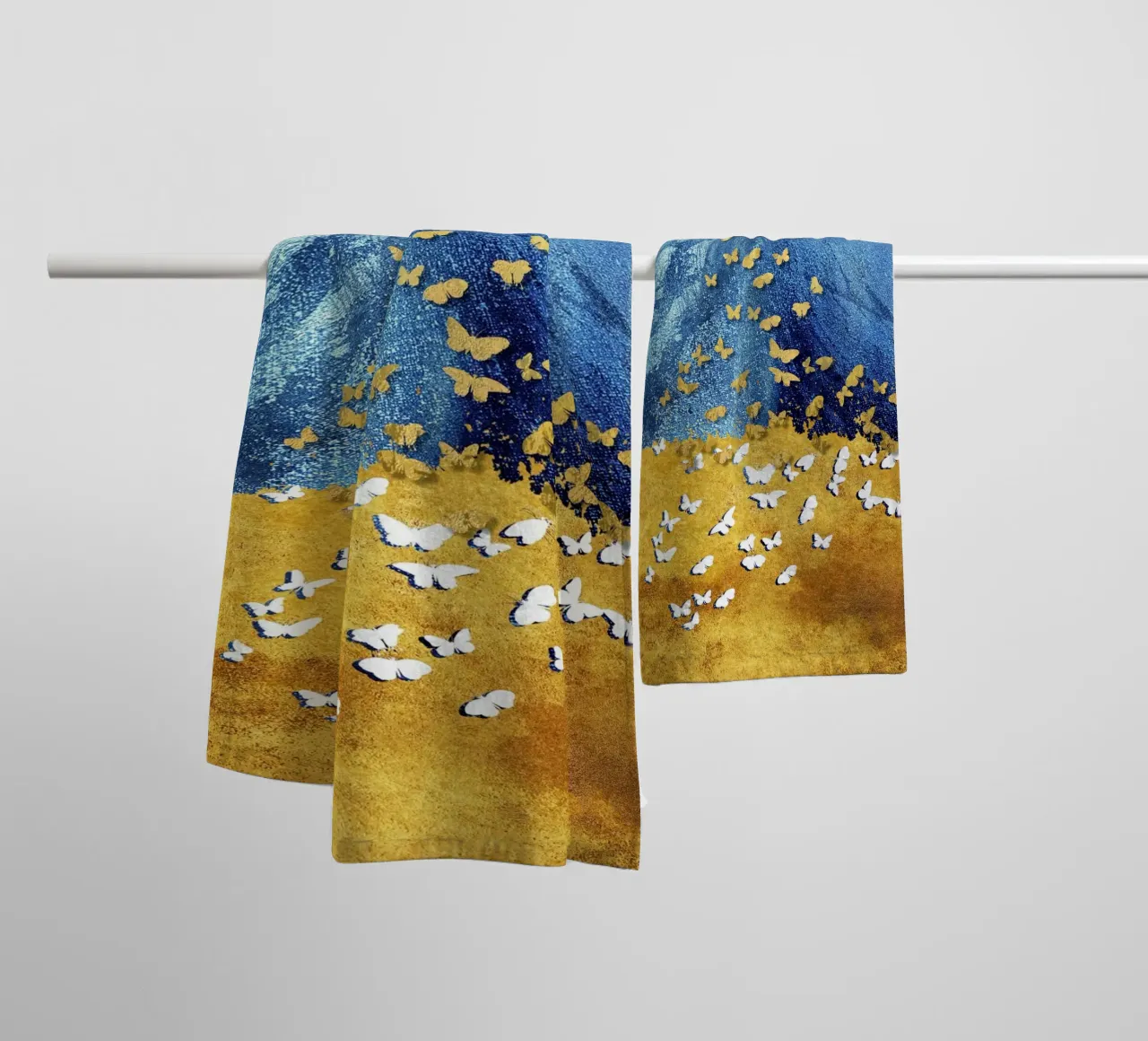 abstract butterfly asciugamano da bagno da vintageshop