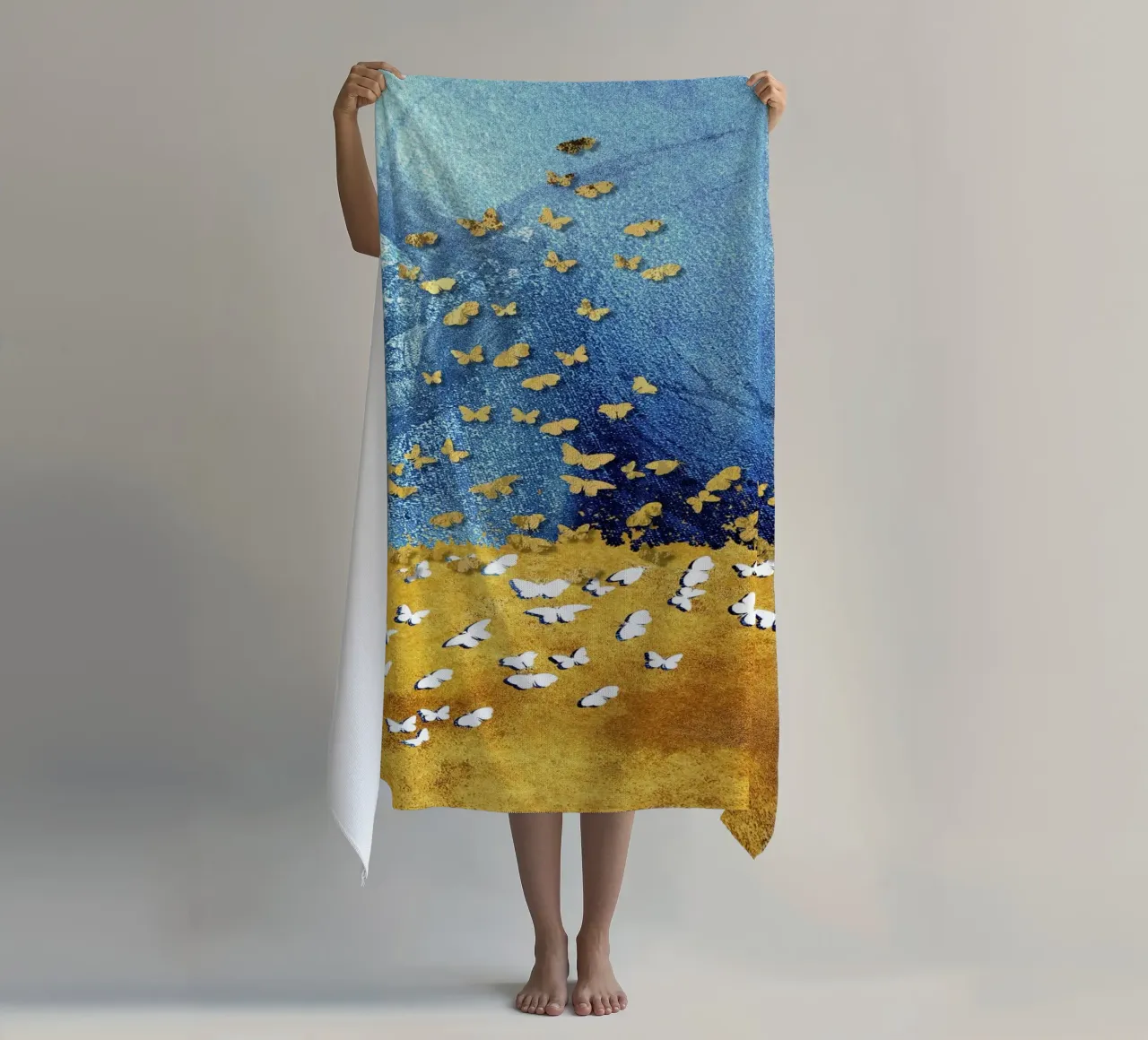 abstract butterfly telo mare da vintageshop