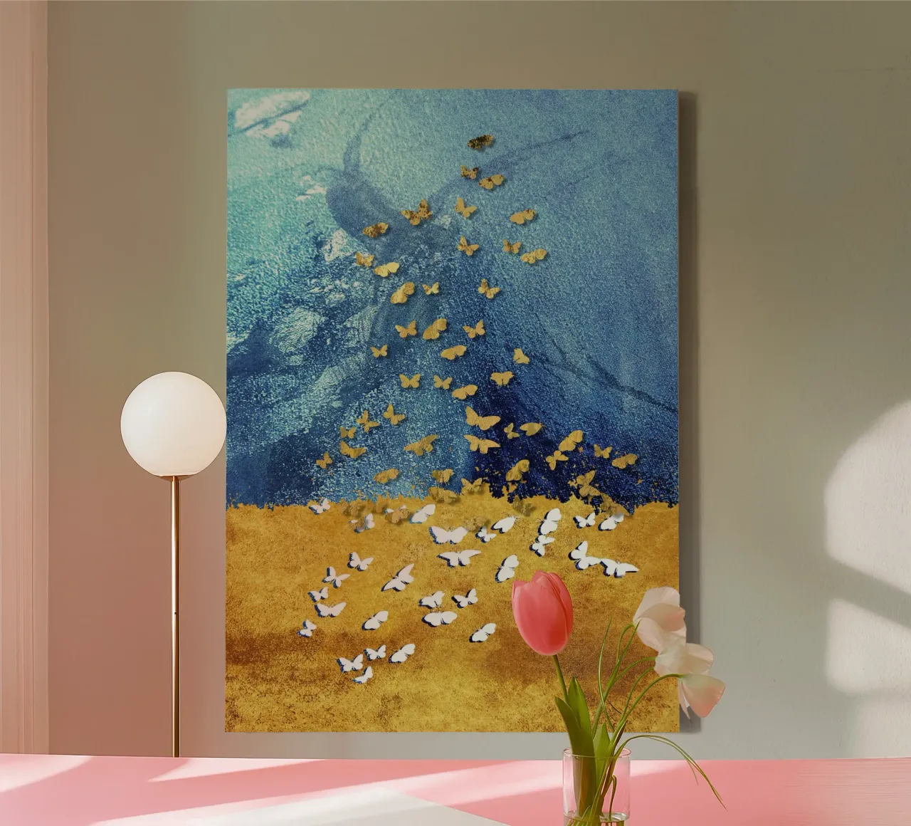 abstract butterfly tela con Cornice a cassetta da vintageshop