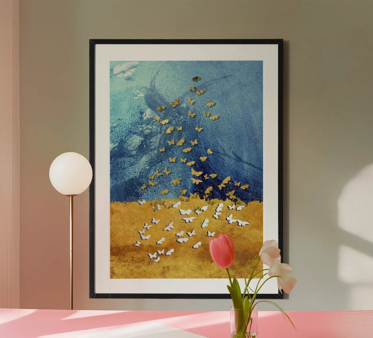 abstract butterfly poster da vintageshop