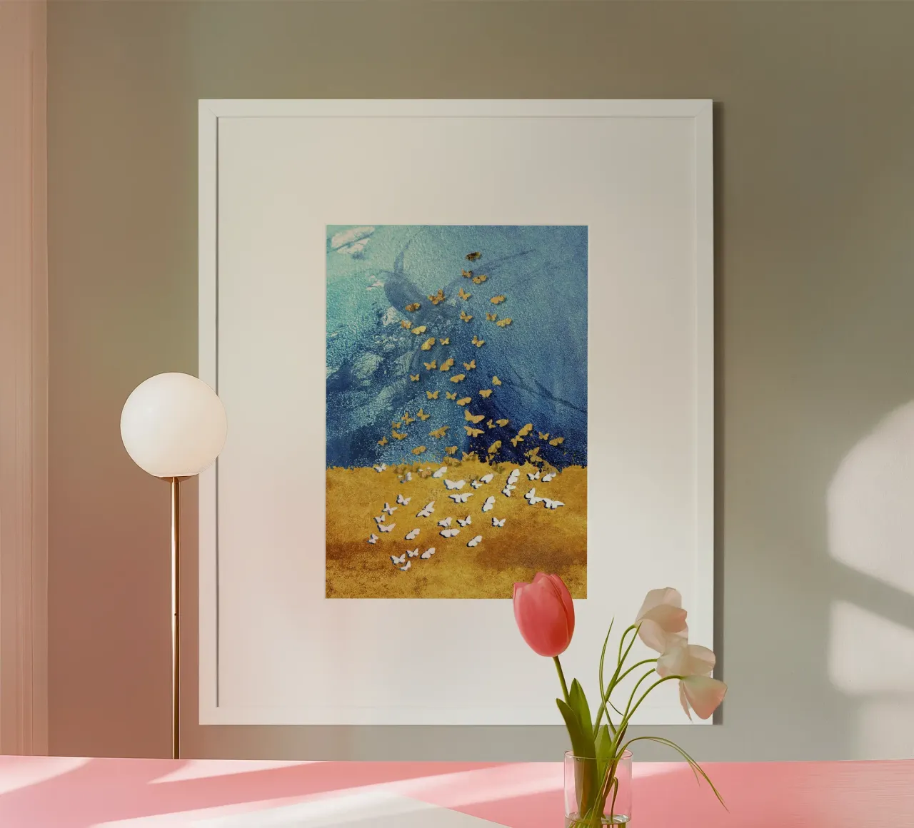 abstract butterfly poster da vintageshop