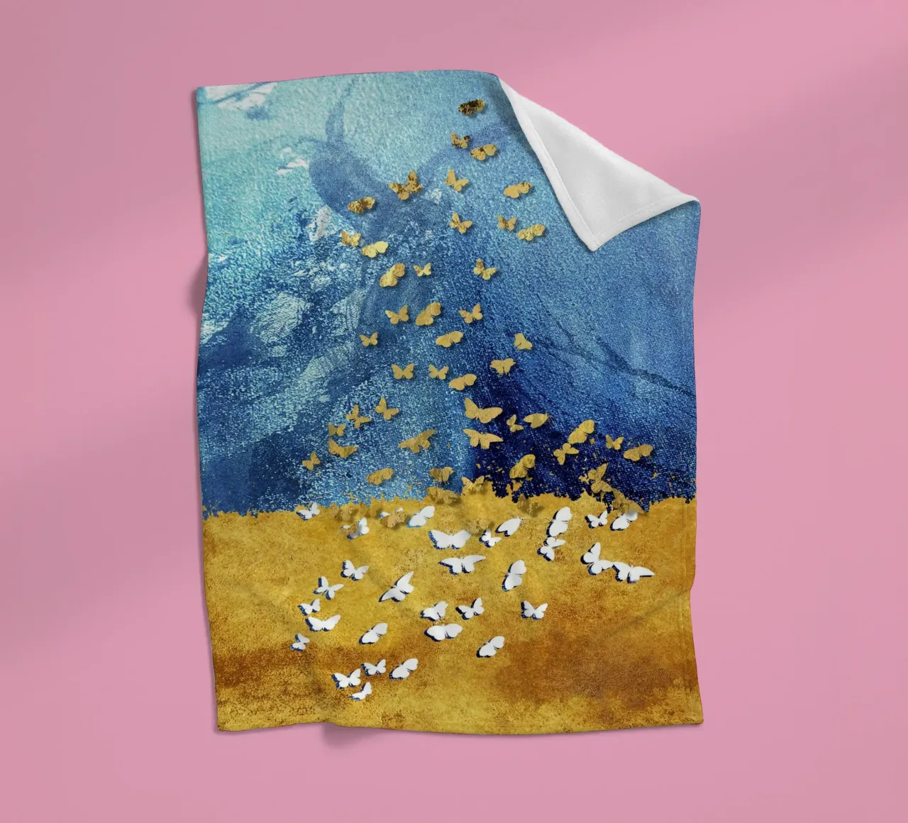 abstract butterfly coperta in pile da vintageshop